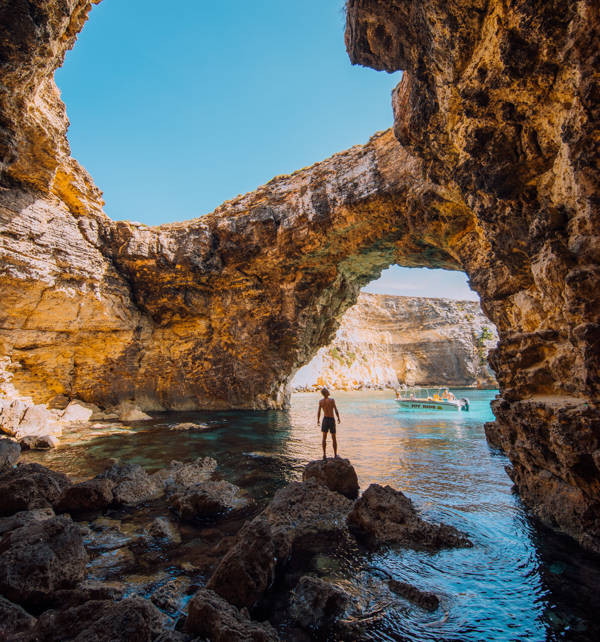 Blue Grotto Malta sea caves from a private boat
