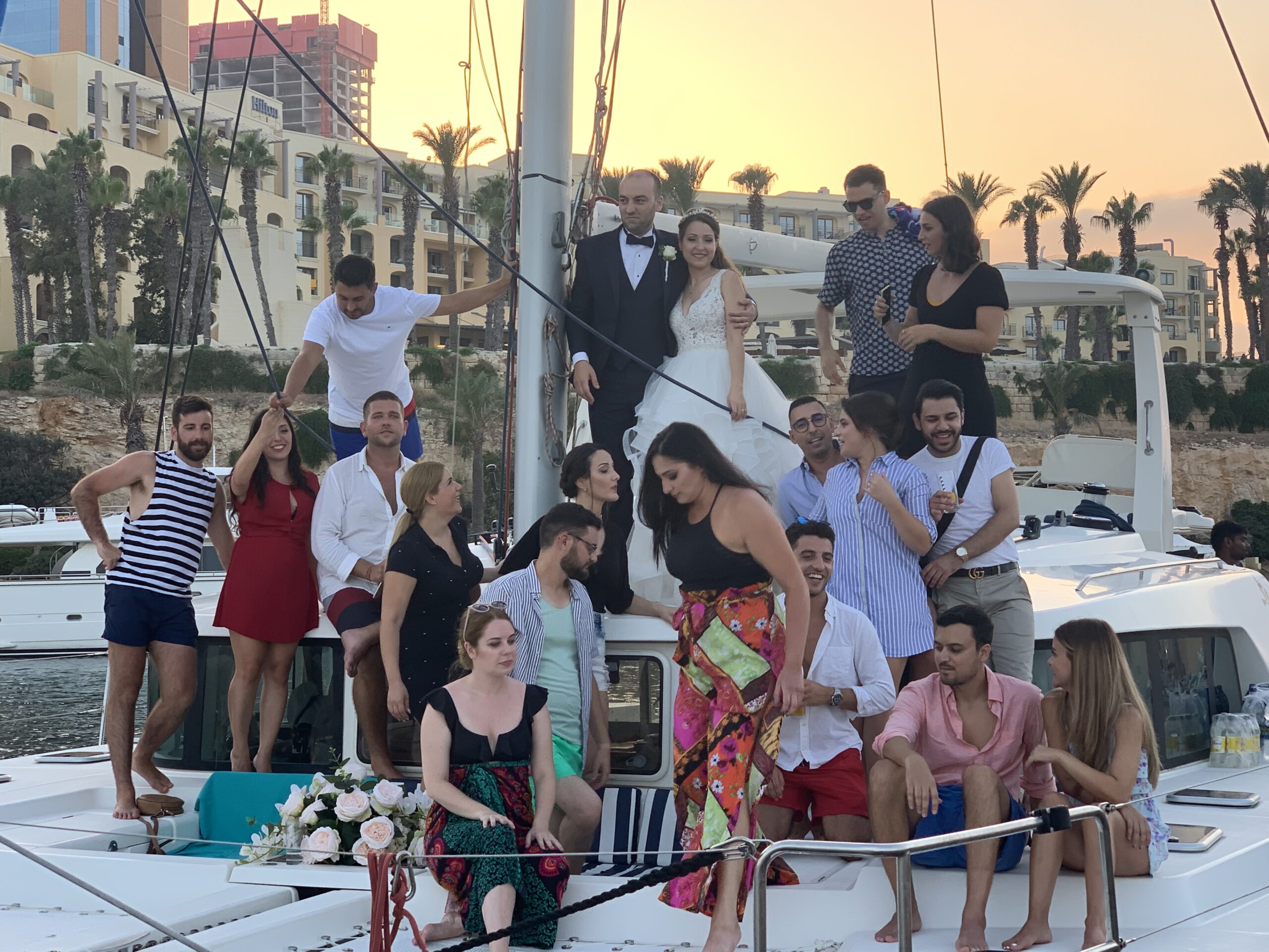 Weddings on a boat Malta Catamaran Charters