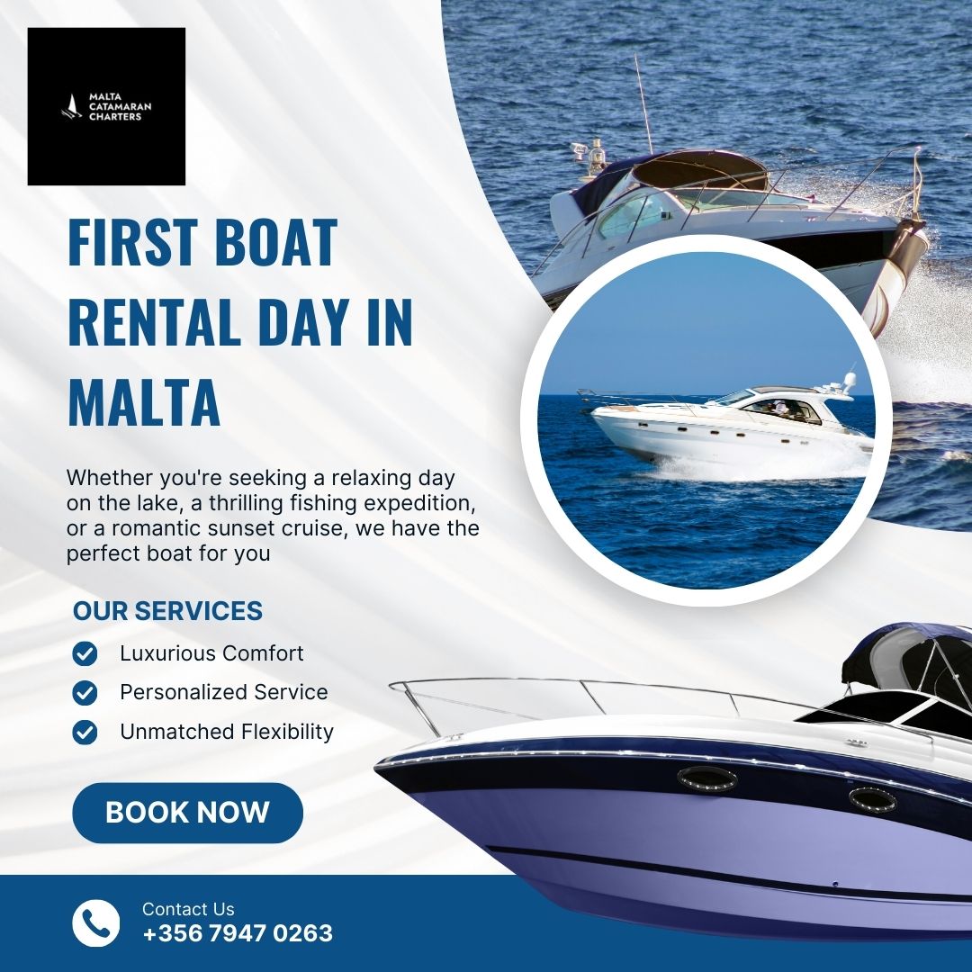 swimming stop during a relaxing boat rental day in Malta